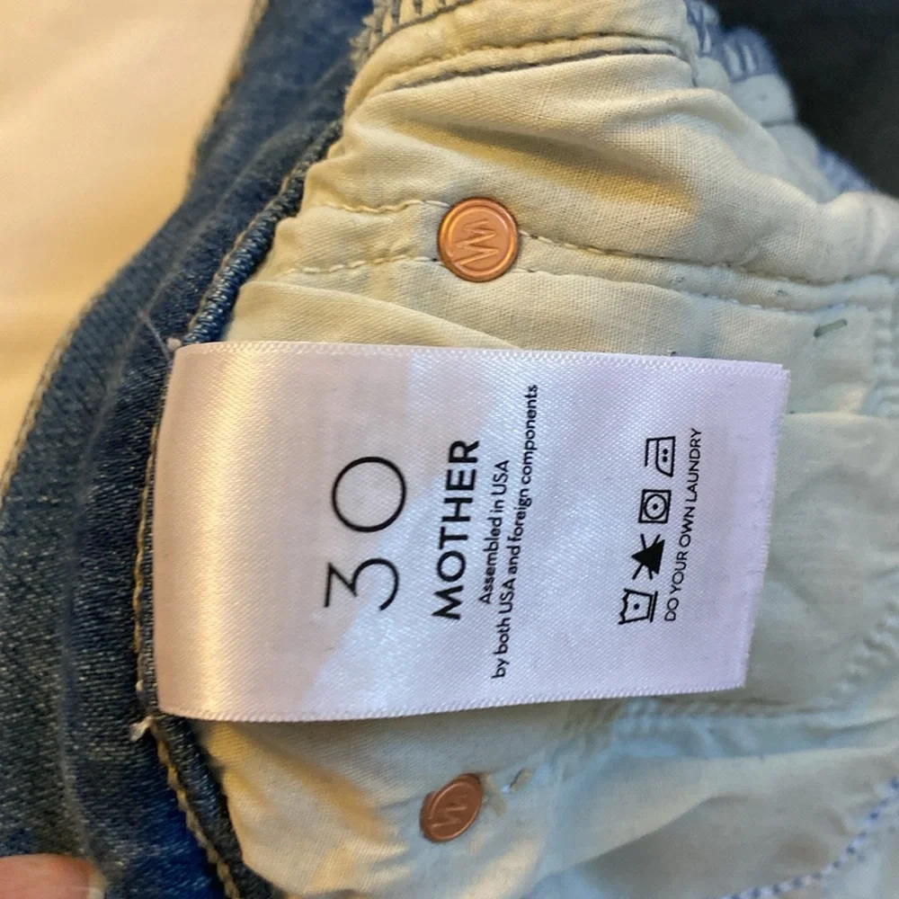 Mother the Rider Ripped High Rise Ankle Jeans. Straight leg. Sz: 30 - Picture 10 of 14